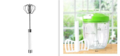 Stainless Steel Semi-Automatic Egg Beater – Hand-Press Whisk & Manual Cream Mixer for Baking & Cooking | Cookli UK