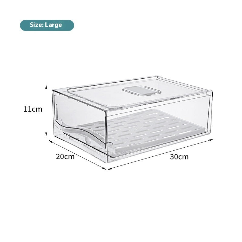Fridge Storage Box with Drainage – Crisper Drawer Organizer | Cookli UK