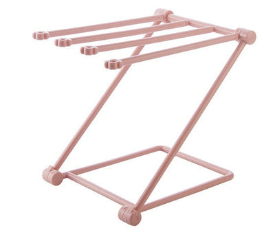 Foldable Dishcloth Shelf & Kitchen Organizer – Punch-Free Nordic Style Rack for Cloths, Bottles & Accessories | Cookli UK