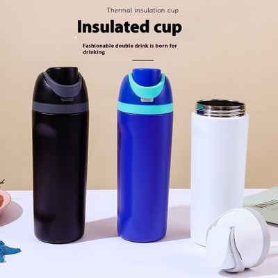 316 Stainless Steel Sports Tumbler – 600ml Insulated Cup with Straw | Cookli UK
