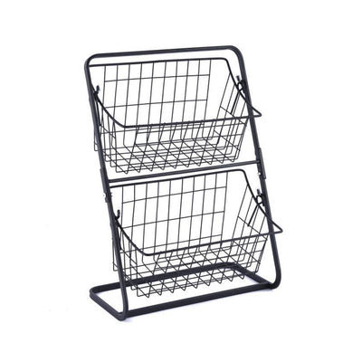 Stainless Steel Kitchen Storage Rack – 2-Tier Countertop Organizer | Cookli UK