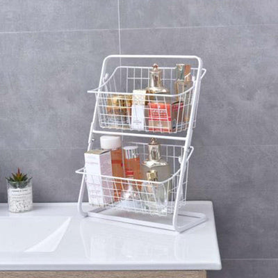 Stainless Steel Kitchen Storage Rack – 2-Tier Countertop Organizer | Cookli UK