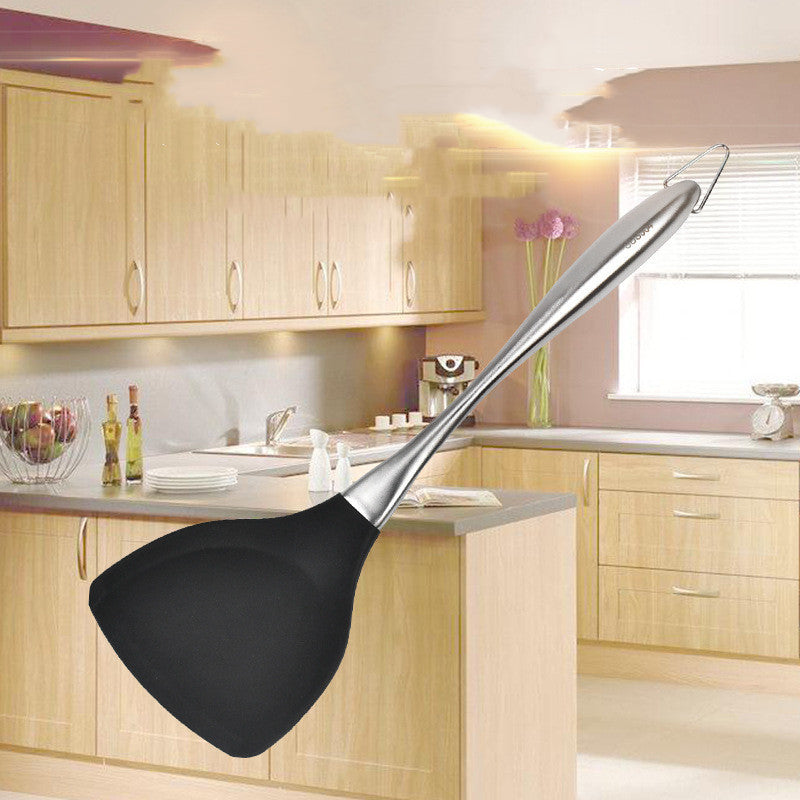Stainless Steel Handle Silicone Spatula – Heat-Resistant Non-Stick Cooking Utensil for Home Kitchens | Cookli UK