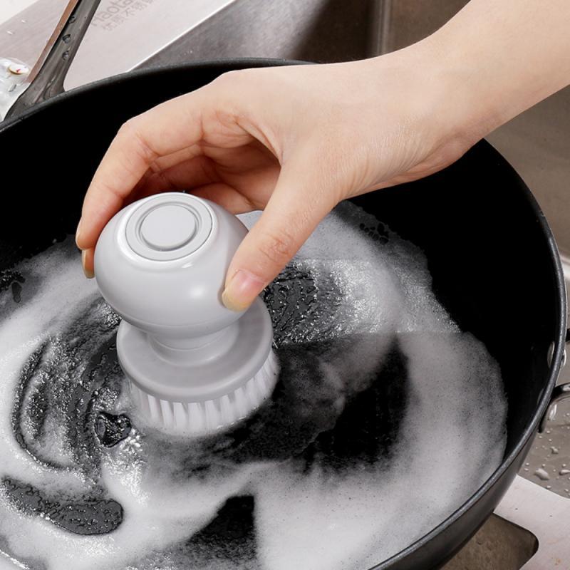 Refillable Soap Dispensing Dish Brush – Multi-Head Cleaning Tool for Pans, Cups, Bowls | Cookli UK