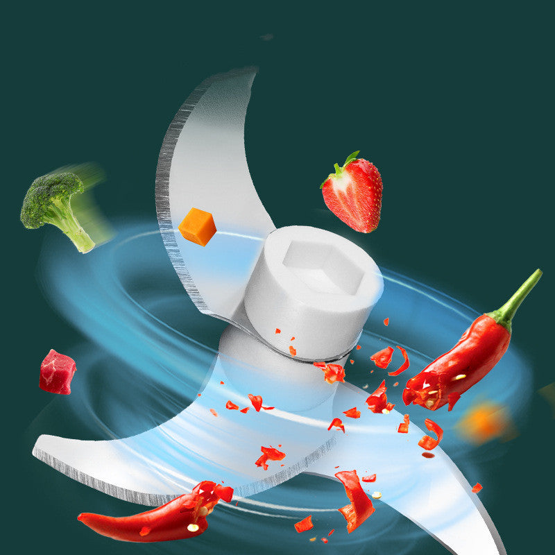 Portable Mini Electric Garlic Chopper – USB Rechargeable Food Grinder for Vegetables, Fruits & Meat | Cookli UK