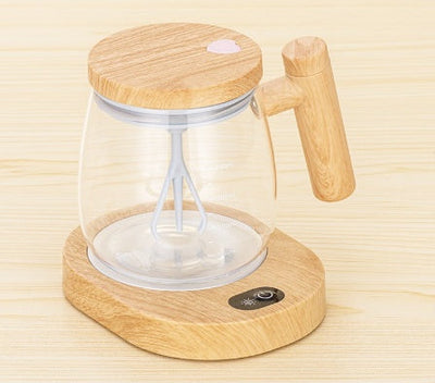 400ml Self-Stirring Coffee Mug – Electric Mixing Glass Cup | Cookli UK