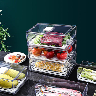 Fridge Storage Box with Drainage – Crisper Drawer Organizer | Cookli UK