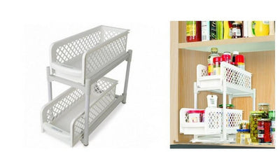 2-Tier Bathroom & Kitchen Storage Rack – Space Saver | Cookli UK