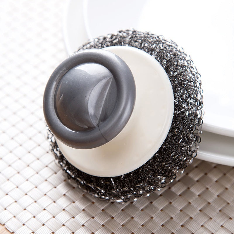 Stainless Steel Wool Scrubber with Handle – Heavy Duty Scouring Pad for Kitchen, Pans, Pots & Sinks | Cookli UK
