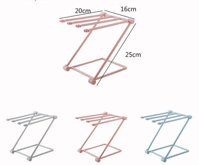 Foldable Dishcloth Shelf & Kitchen Organizer – Punch-Free Nordic Style Rack for Cloths, Bottles & Accessories | Cookli UK