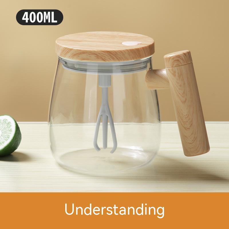 400ml Self-Stirring Coffee Mug – Electric Mixing Glass Cup | Cookli UK