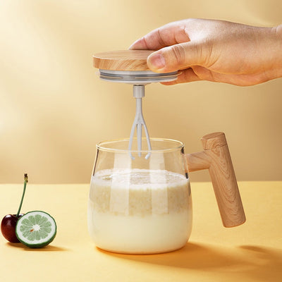 400ml Self-Stirring Coffee Mug – Electric Mixing Glass Cup | Cookli UK