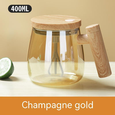 400ml Self-Stirring Coffee Mug – Electric Mixing Glass Cup | Cookli UK