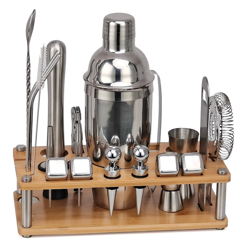 21-Piece Bartender Mixology And Craft Cocktail Shaker Set