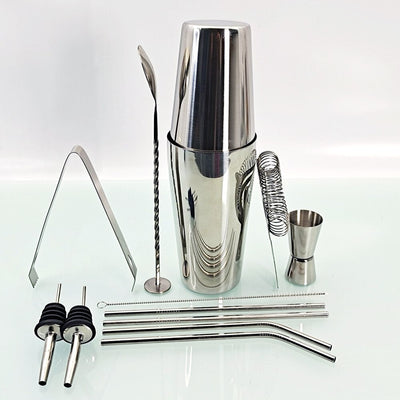 12 Pcs Mixology And Craft Cocktail Shaker Set
