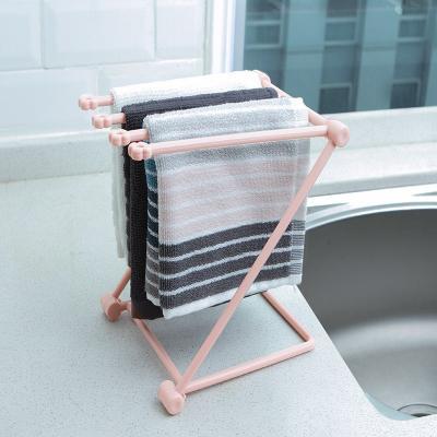 Foldable Dishcloth Shelf & Kitchen Organizer – Punch-Free Nordic Style Rack for Cloths, Bottles & Accessories | Cookli UK