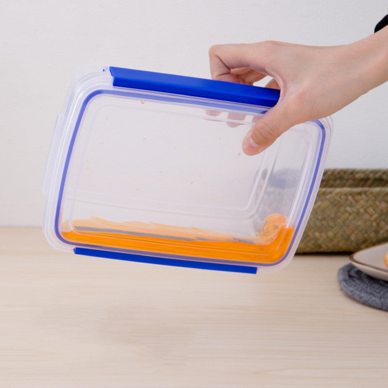 Cookli Rectangular Plastic Transparent Lunch Box – 1400ml Food Storage