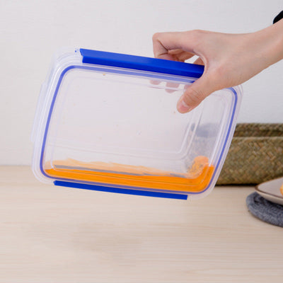 Cookli Rectangular Plastic Transparent Lunch Box – 1400ml Food Storage