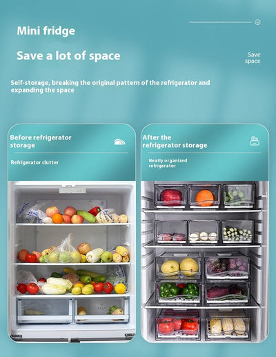 Fridge Storage Box with Drainage – Crisper Drawer Organizer | Cookli UK