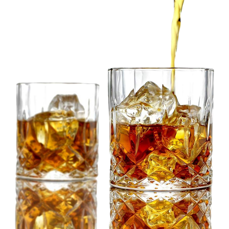 4 Matching Glasses Decanter Gift Set
