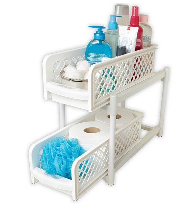 2-Tier Bathroom & Kitchen Storage Rack – Space Saver | Cookli UK