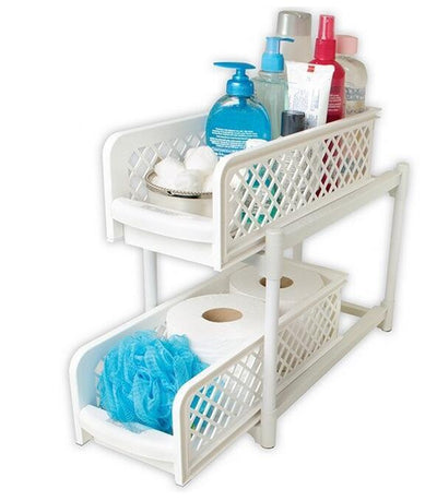 2-Tier Bathroom & Kitchen Storage Rack – Space Saver | Cookli UK