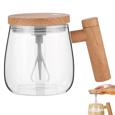 400ml Self-Stirring Coffee Mug – Electric Mixing Glass Cup | Cookli UK
