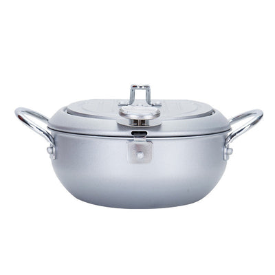 Stainless Steel Deep Fryer Pot with Thermometer & Oil Drain Rack – 20cm / 24cm | Cookli UK