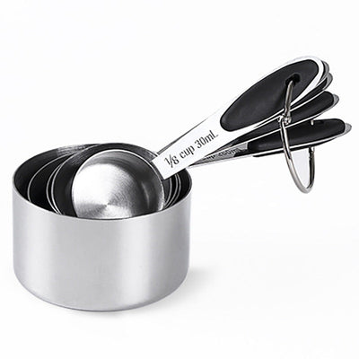 Stainless Steel Measuring Spoons & Cups – 5/10-Piece Baking Tools Set with Graduated Marks | Cookli UK