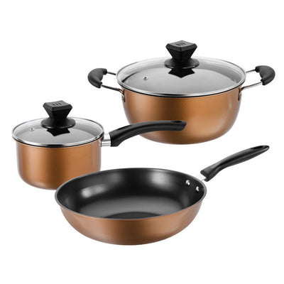 Cast Iron Cookware Set – 3-Piece Non-Stick Pots & Pans | Cookli UK