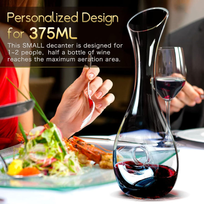 Crystal Wine Decanter With Stopper For Enhanced Flavor And Aroma