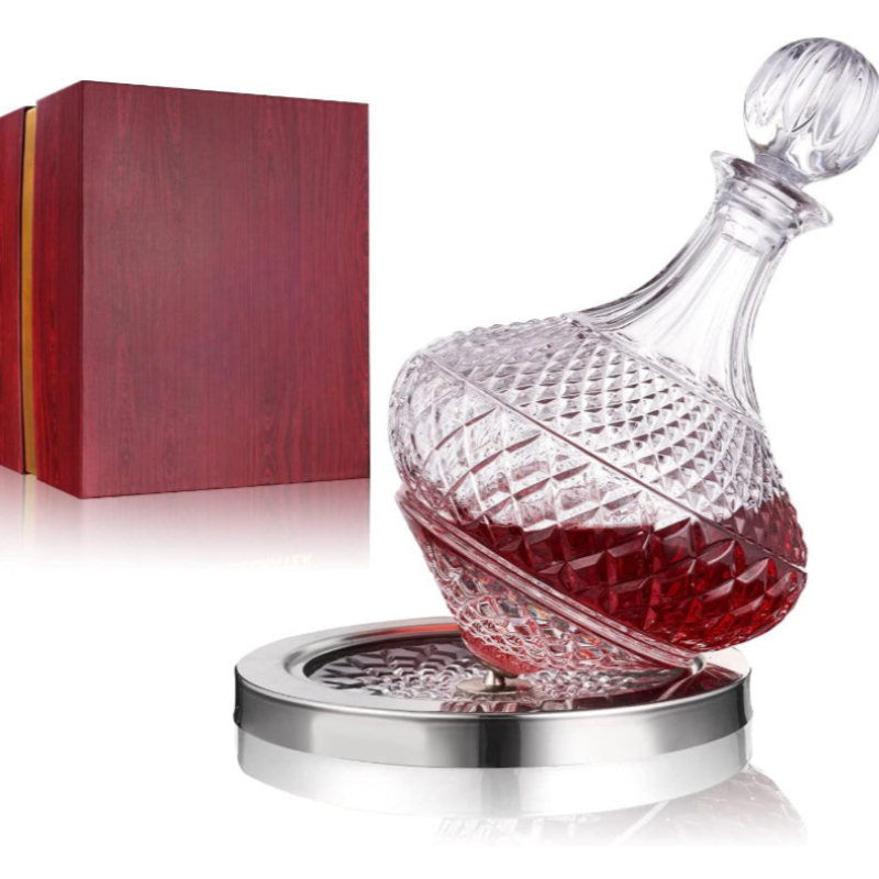 Spinning Wine Decanter With Stopper