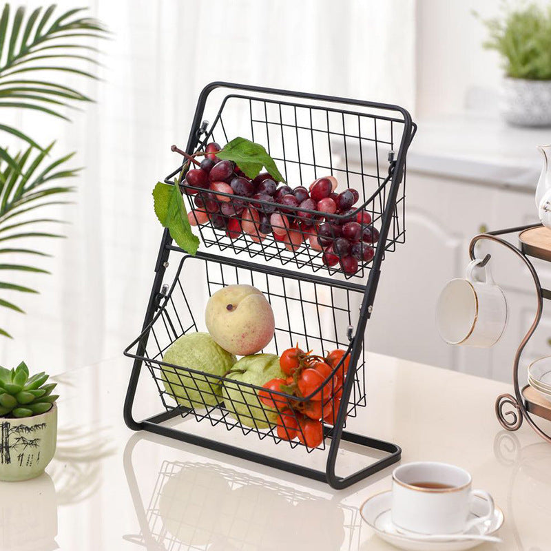 Stainless Steel Kitchen Storage Rack – 2-Tier Countertop Organizer | Cookli UK