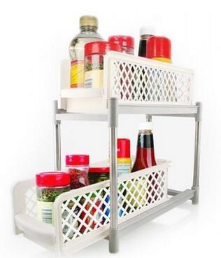 2-Tier Bathroom & Kitchen Storage Rack – Space Saver | Cookli UK