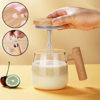400ml Self-Stirring Coffee Mug – Electric Mixing Glass Cup | Cookli UK