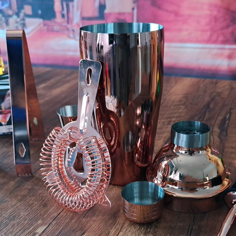 Mixology And Craft Cocktail Shaker Set