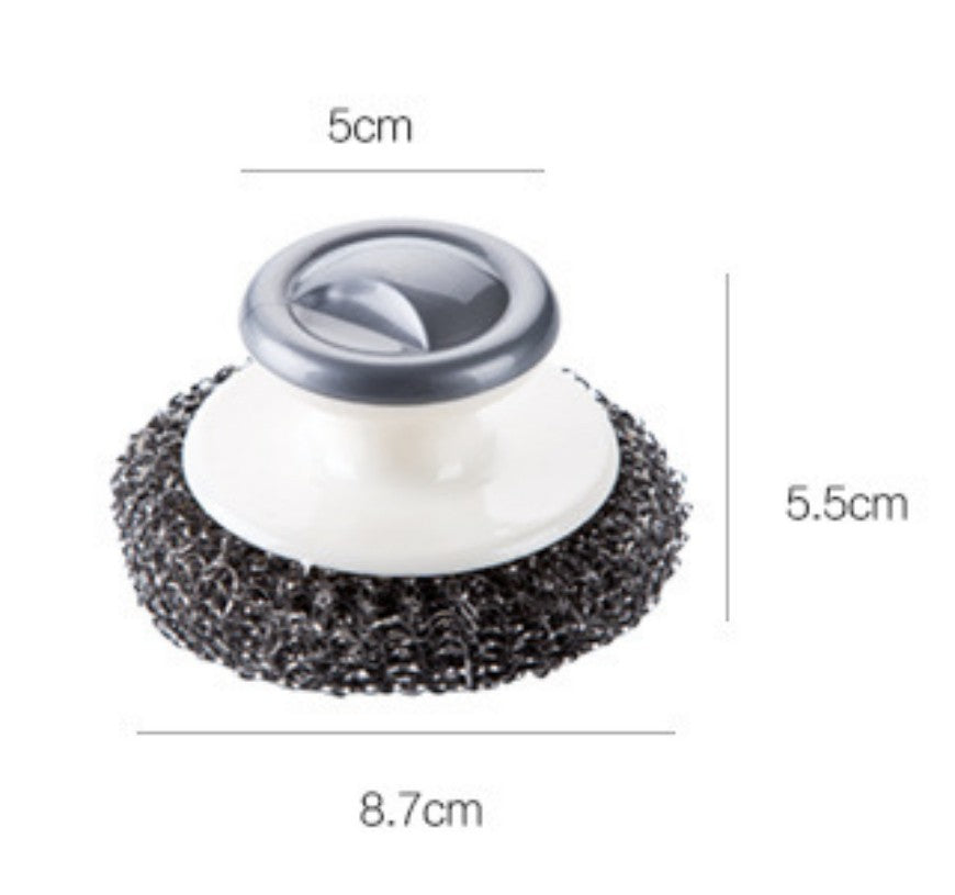 Stainless Steel Wool Scrubber with Handle – Heavy Duty Scouring Pad for Kitchen, Pans, Pots & Sinks | Cookli UK