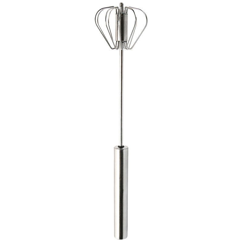 Stainless Steel Semi-Automatic Egg Beater – Hand-Press Whisk & Manual Cream Mixer for Baking & Cooking | Cookli UK