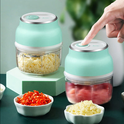 Portable Mini Electric Garlic Chopper – USB Rechargeable Food Grinder for Vegetables, Fruits & Meat | Cookli UK