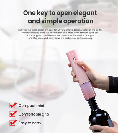 Multi-Functional Electric Corkscrew Rechargeable Wine Opener