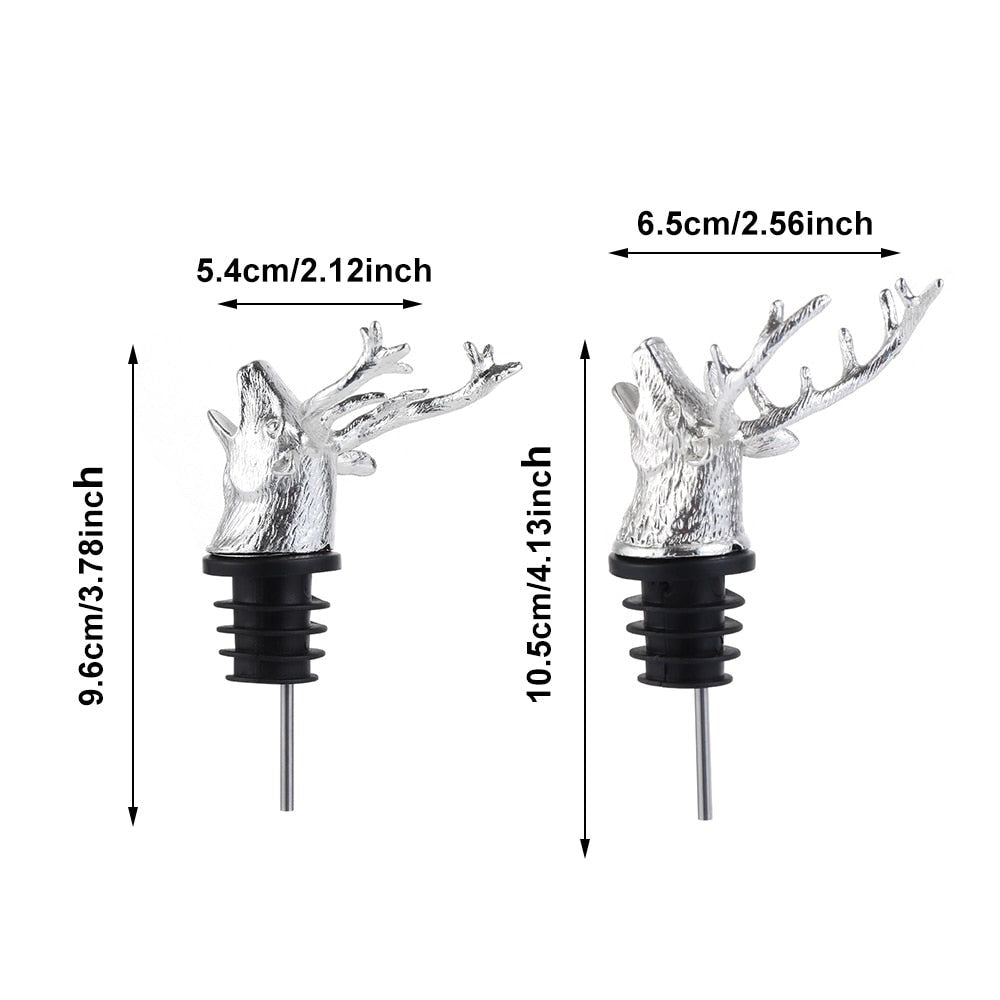 Deer Head Wine Pourers