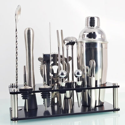 17 Piece Mixology And Craft Cocktail Shaker Set
